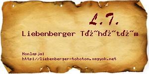 Liebenberger Töhötöm névjegykártya